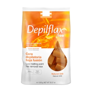 ACTIVESHOP DEPILFLAX WOSK TWARDY BEZPASKOWY DO DEPILACJI 1KG NATURALNY 