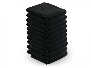 ACTIVESHOP Ręcznik z microfibry 73 x 40 cm 10 szt. czarny