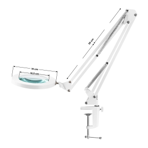 ACTIVESHOP Lampa lupa led Glow 308 do blatu biała USB 