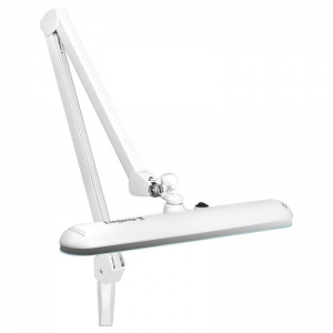 Lampa warsztatowa led Elegante 801-s z imadełkiem standard biała  (123739)