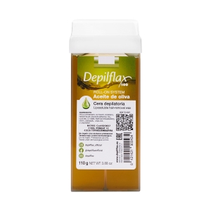 Depilflax 100 wosk do depilacji rolka oliwkowy 110 g (100128)