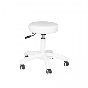 Taboret kosmetyczny AM-303-2 biały (134992)