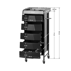 Gabbiano pomocnik fryzjerski 008 czarny (109334)