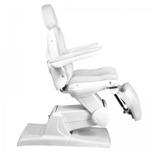 Fotel kosmetyczny elektr. Azzurro 870S pedi 3 siln. biały (106670)