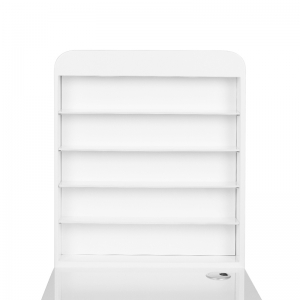 Biurko kosmetyczne 310 z pochłaniaczem kasetowym białe lewe (129349)