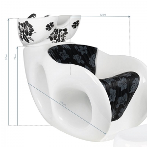 Gabbiano myjnia fryzjerska Malwa biała  (132140)