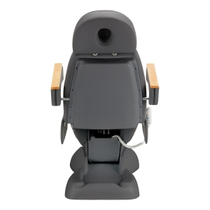 Fotel kosmetyczny elektryczny SILLON Lux 273b 3 silniki szary, szara podstawa (148187)