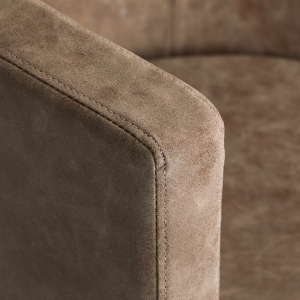 Gabbiano fotel fryzjerski Roma square old brązowy (148055)