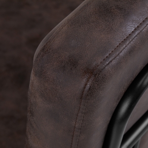Gabbiano fotel fryzjerski Katania Loft Old Leather ciemny brąz (147875)
