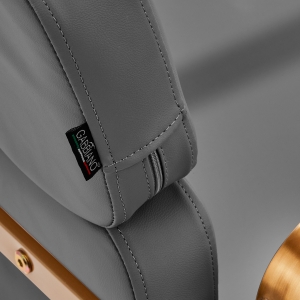 Gabbiano fotel fryzjerski Porto złoto Szary (148039)