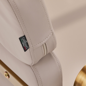 Gabbiano fotel fryzjerski Porto złoto Beżowy (148046)