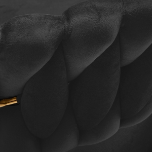 4Rico krzesło obrotowe QS-GW01G aksamit czarne (148120)