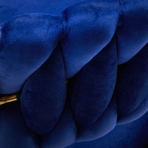 4Rico krzesło obrotowe QS-GW01G aksamit granatowe (148121)