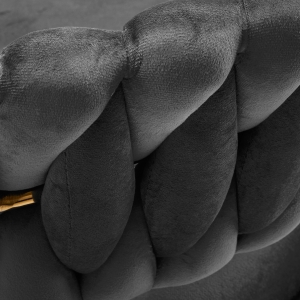 4Rico krzesło obrotowe QS-GW01G aksamit szare (148128)