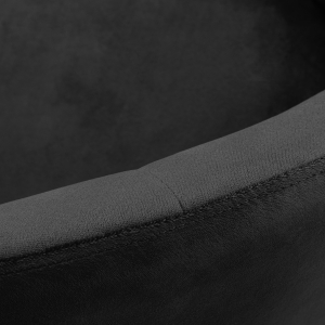 4Rico fotel obrotowy QS-BL12G aksamit czarny (148144)