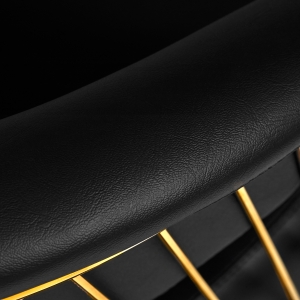 Hair System fotel fryzjerski Lille złoto czarny  (147955)