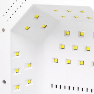 Lampa UV LED OCHO NAILS X22 72W aku bezprzewodowa biała z lustrzanym dnem (150709)