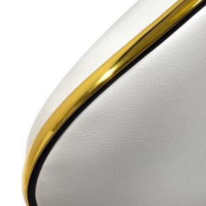 Gabbiano taboret kosmetyczny Q-4599G Biały  (150180)