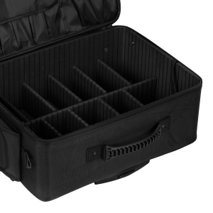 Walizka fryzjerska na kółkach czarna (152012)