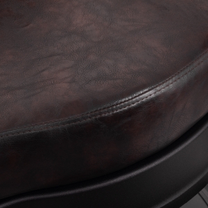 Gabbiano fotel barberski President brązowy z czarną ramą (152034)