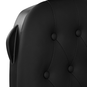 Gabbiano Fotel barberski Francesco czarny z czarną ramą (153411)