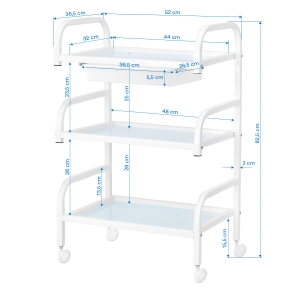 Stolik kosmetyczny Basic 121 biały (151000)