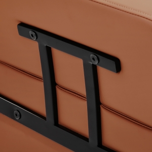 Gabbiano fotel fryzjerski Porto czarno Pomarańczowy (154171)