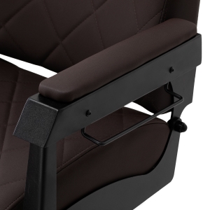 Gabbiano Fotel barberski Bruno brązowy z czarną ramą (153408)