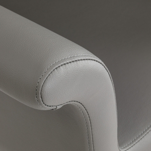 Gabbiano fotel fryzjerski Lucca Szary czarna podstawa (154153)