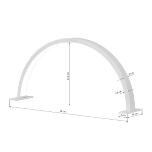 GLOW lampa do manicure ARCHE II szara (154525)