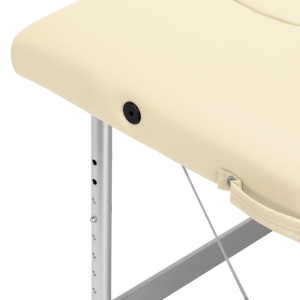 Balance stół składany do masażu aluminiowy 2 segmentowe cream (155270)