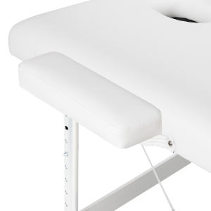 Balance stół składany do masażu aluminiowy 3 segmentowy white (155274)