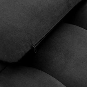 Fotel zabiegowy do rzęs Sillon Corona czarny welur ze złotą podstawą (155740)