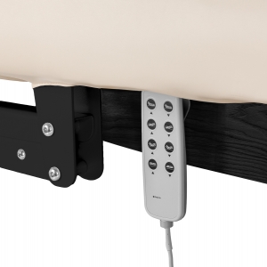 Leżanka SPA Sillon Relax kremowa z czarną podstawą (154686)