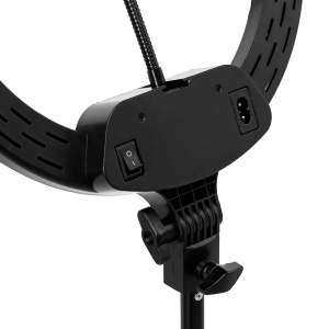 Lampa pierścieniowa Ring Light 13"" 36W LED ze statywem czarna  (131446)