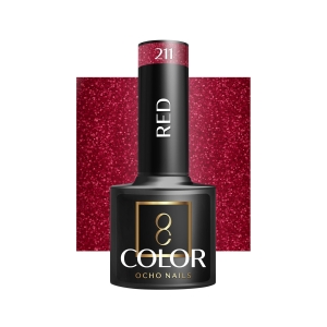 OCHO NAILS Lakier hybrydowy red 211 -5 g (147377)