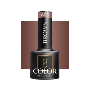 OCHO NAILS Lakier hybrydowy brown 806 -5 g (147445)