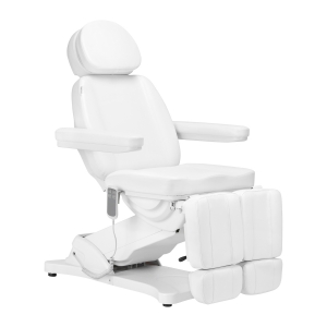 Elektryczny fotel kosmetyczny SILLON CLASSIC 2 silniki pedi biały  (148288)