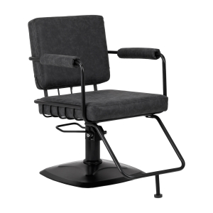 Gabbiano fotel fryzjerski Katania Loft Old Leather czarny (147876)
