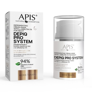 APIS DEPIQ PRO SYSTEM Depigmentująca kremo-maska na noc z α-arbutyną 1%, 50 ml (149600)