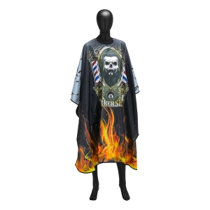 Peleryna barberska z gumowym kołnierzem J-455 (149388)