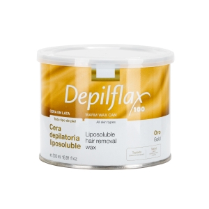 Depilflax 100 wosk do depilacji puszka złoty 500 ml (154564)