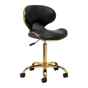 Gabbiano taboret kosmetyczny Q-4599G czarny V2 (155727)