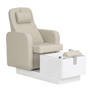 ACTIVESHOP Fotel kosmetyczny SPA do pedicure Sillon Elysia kremowy  (155539)