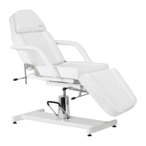 Fotel kosmetyczny hydrauliczny Sillon 210 z kołyską biały  (155704)