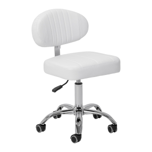 ACTIVESHOP Taboret kosmetyczny Giovanni Y08 biały  (155729)