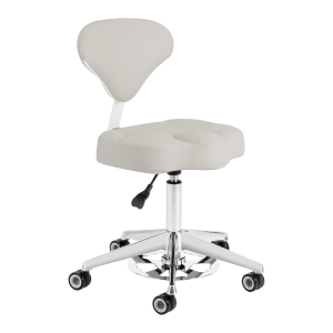 ACTIVESHOP Taboret kosmetyczny Azzurro 156-F bump-up szary  (155915)