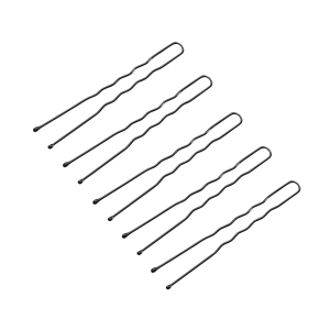 ACTIVESHOP Kokówki fryzjerskie do włosów E-65 300 szt. 6 cm czarne (133258)