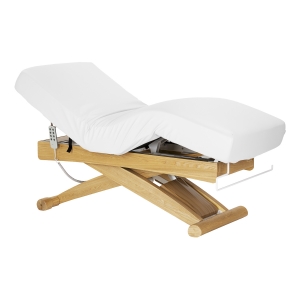 ACTIVESHOP Leżanka SPA Sillon Siesta biała z jasnobrązową podstawą (155944)