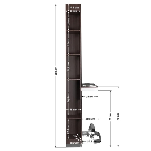 Gabbiano konsola fryzjerska B058 venge (128448)